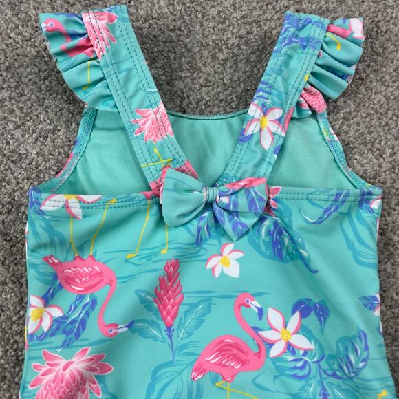 NEW! Adorable Floral Tommy Bahama Toddler one piece swimsuit 18mo. - Picture 4 of 5